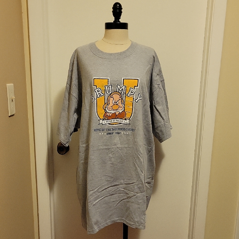 NWT: Vintage Disney Grumpy Dean Of Mean Men's T-shirt